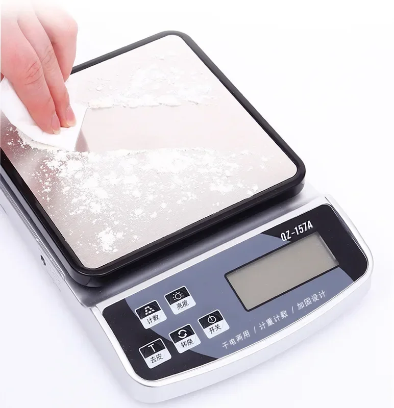 QZ-157A Electronic Scale USB Charge Precision Kitchen Balance Food Scale Household Coffee Scale Smart Digital Baking