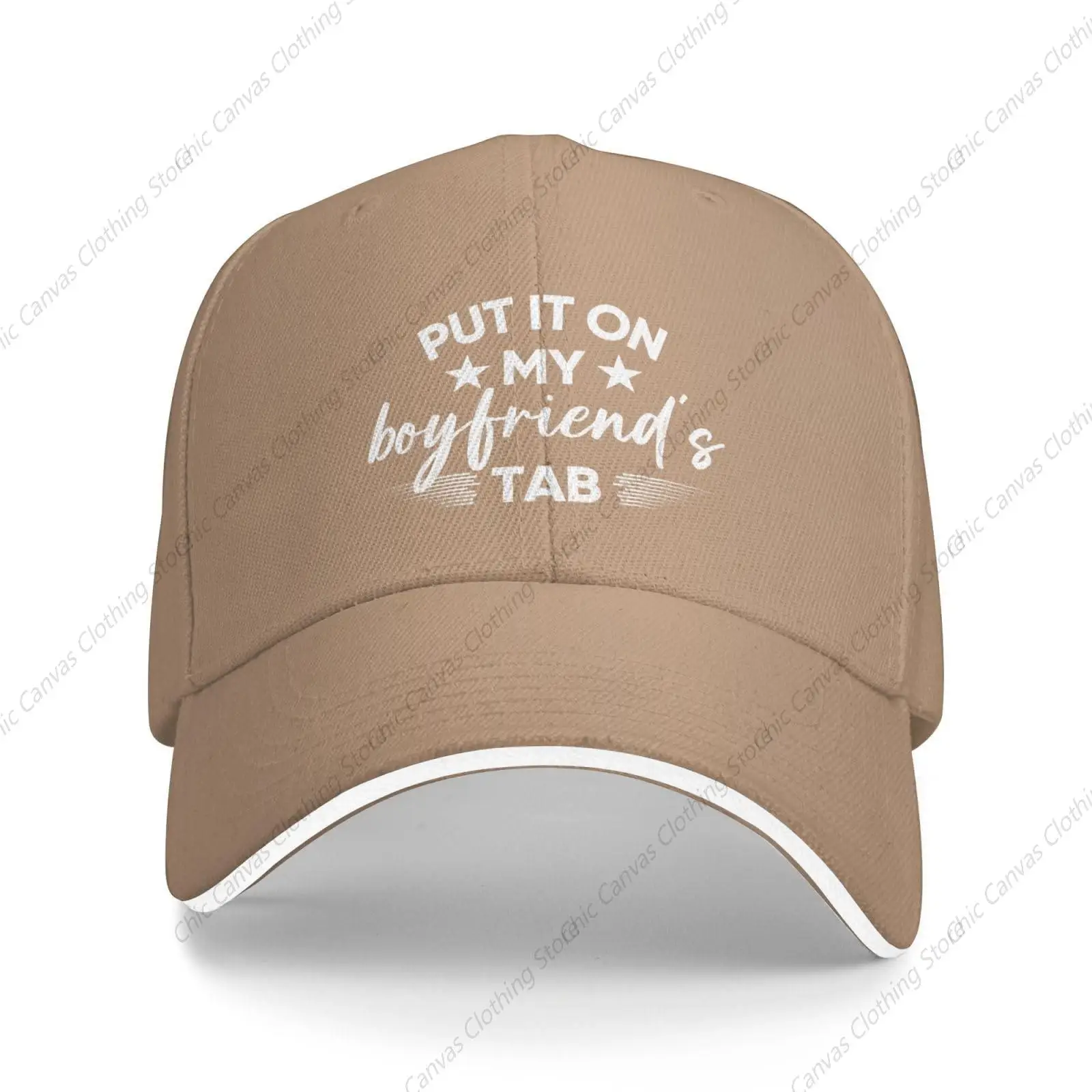 

Put It On My Boyfriend'S Tab Hat Fashion Trucker Hat Funny Gift Mesh Hat Fun Humor Baseball Cap Outdoor Sports Hat For Women Men