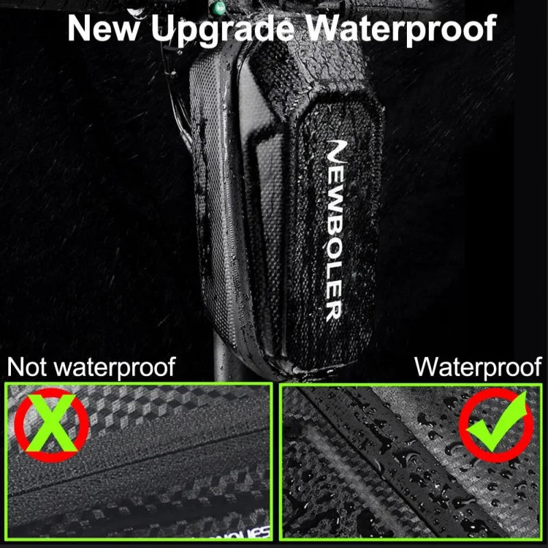Bicycle Front Storage Bag EVA Hard Shell Large Capacity Waterproof, Front-Mounted Hanging Case Packing Bag Parts Rainproof image 3