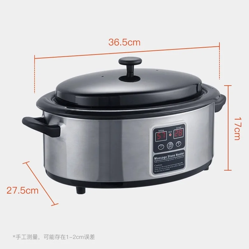 Digital Hot Stone Warmer Heater Pot, Touch Screen Constant Temperature Control for Massage Therapy Stones Heating