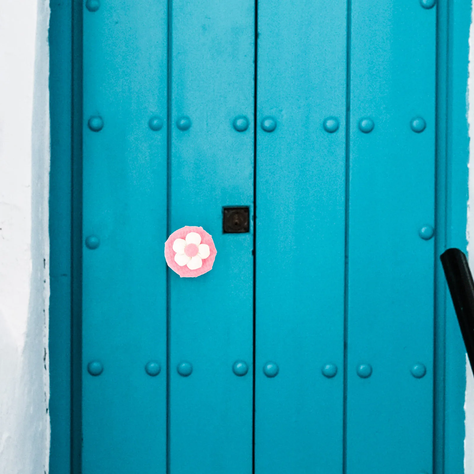 

2pcs Floral Door Knob Covers Round Cabinet Drawer Handle Protector Reusable Cotton Cloth Decorative Knob Covers For Toddler