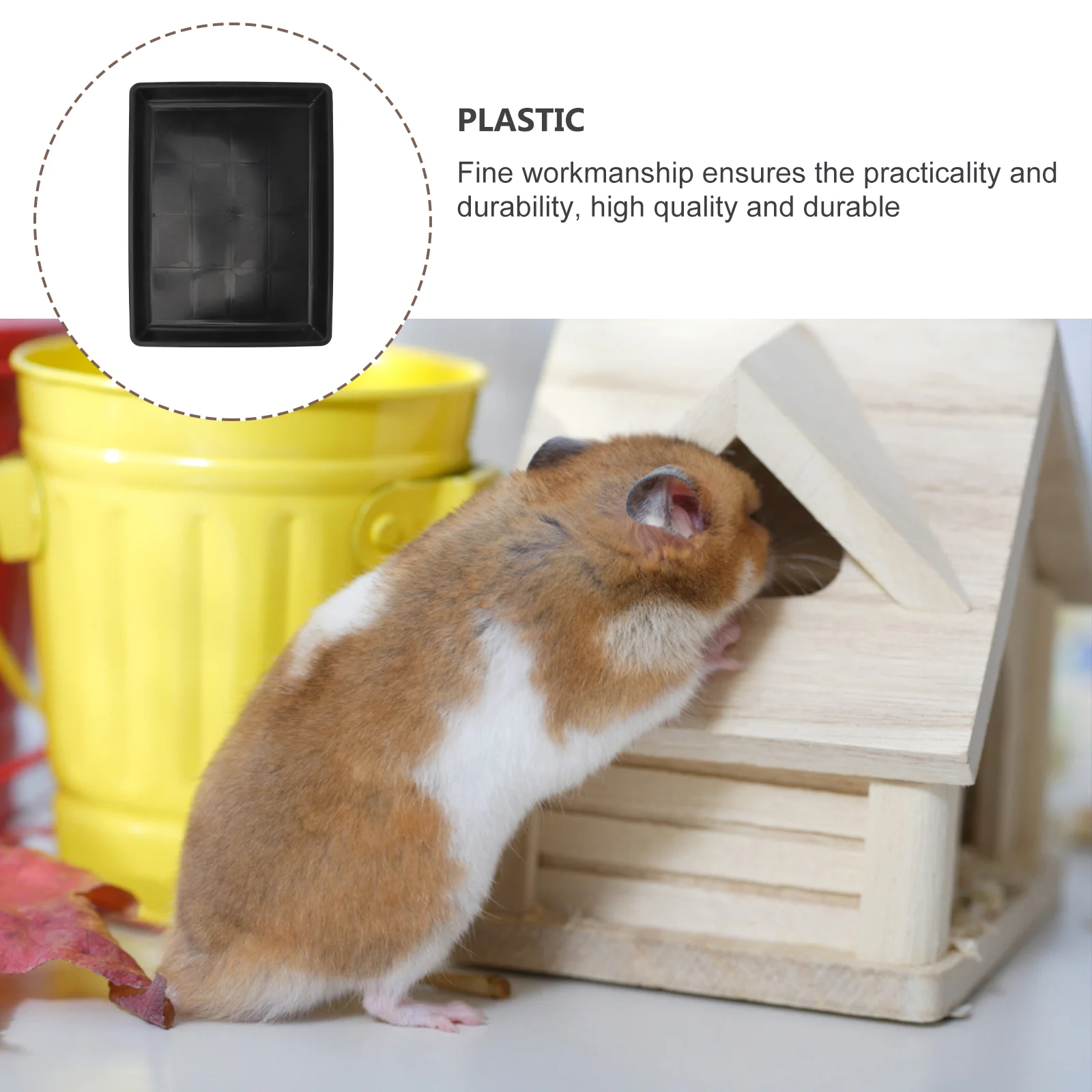 

1pc Tray Plastic Cage Dog Box Rabbit Dropping Pan Durable Leakproof Easy Replacement Pet Cage Cleaning Tray Hygienic Stain