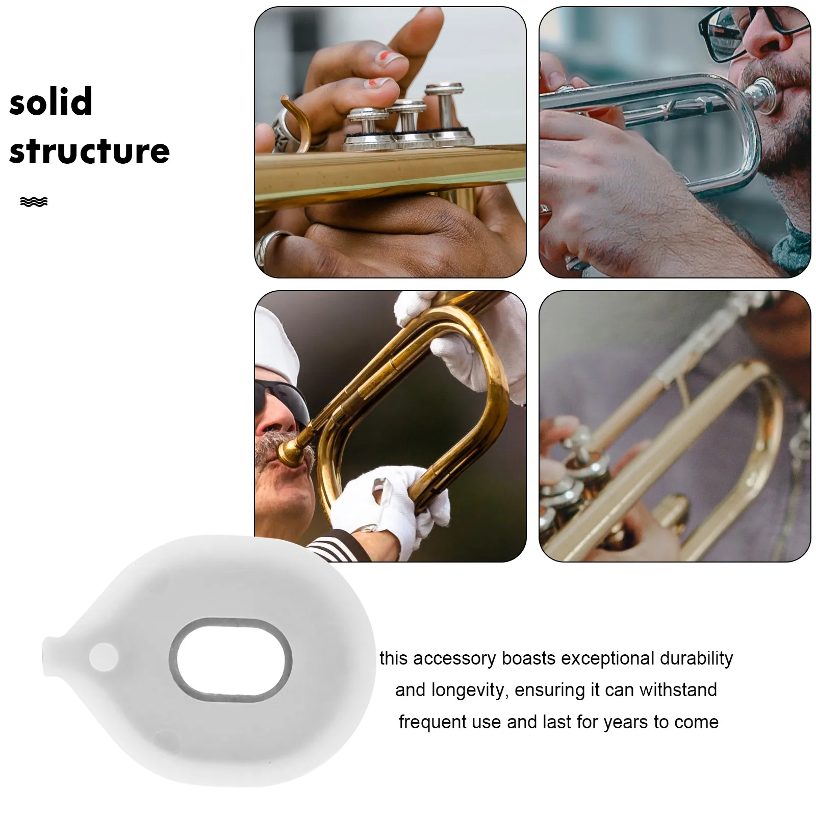 

6pcs Trumpet Valve Repair Kit Spring Gaskets Replacement Parts For Horn Accessories Low Durable Metal Plastic Easy Installation