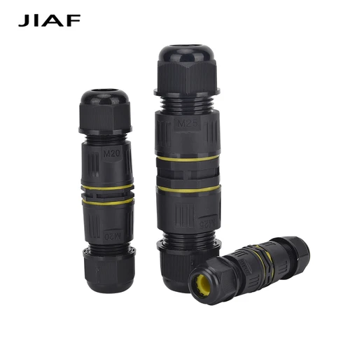 1 pieza IP68 M16 M20 conector impermeable 2/3/4/5 pines conexión de tornillo sin soldadura para Cable de 3-12mm caja de conexiones eléctricas M25