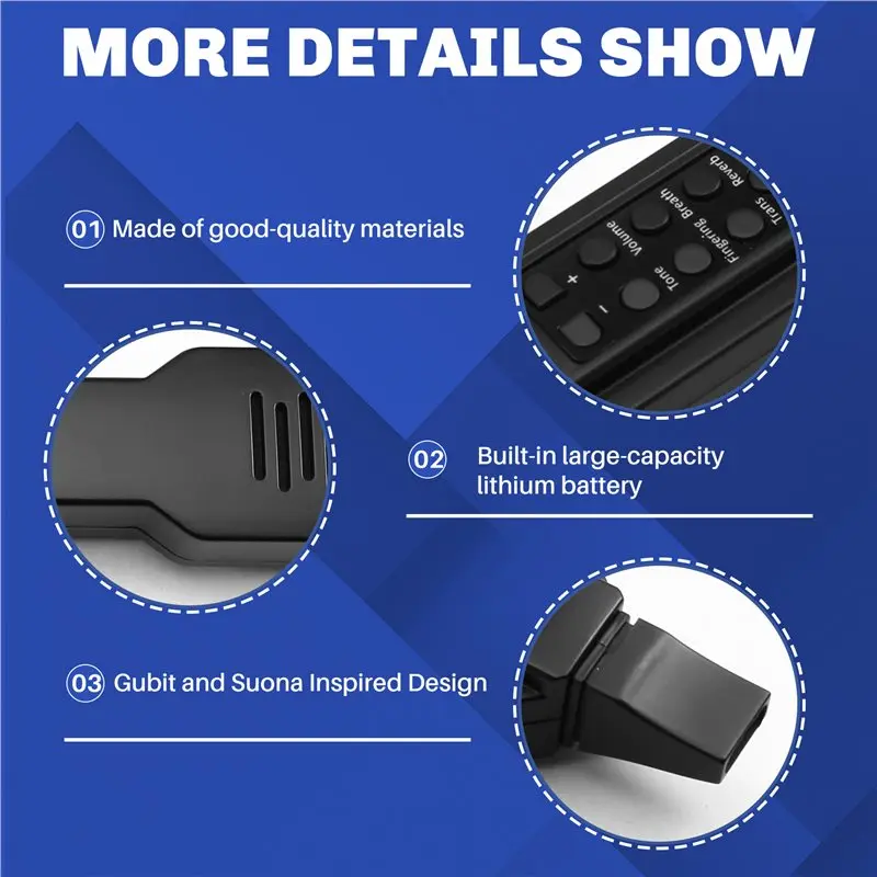 

Электронный саксофон AU61, духовой инструмент, электронная флейта, электрическая флейта-саксофон, для выступлений
