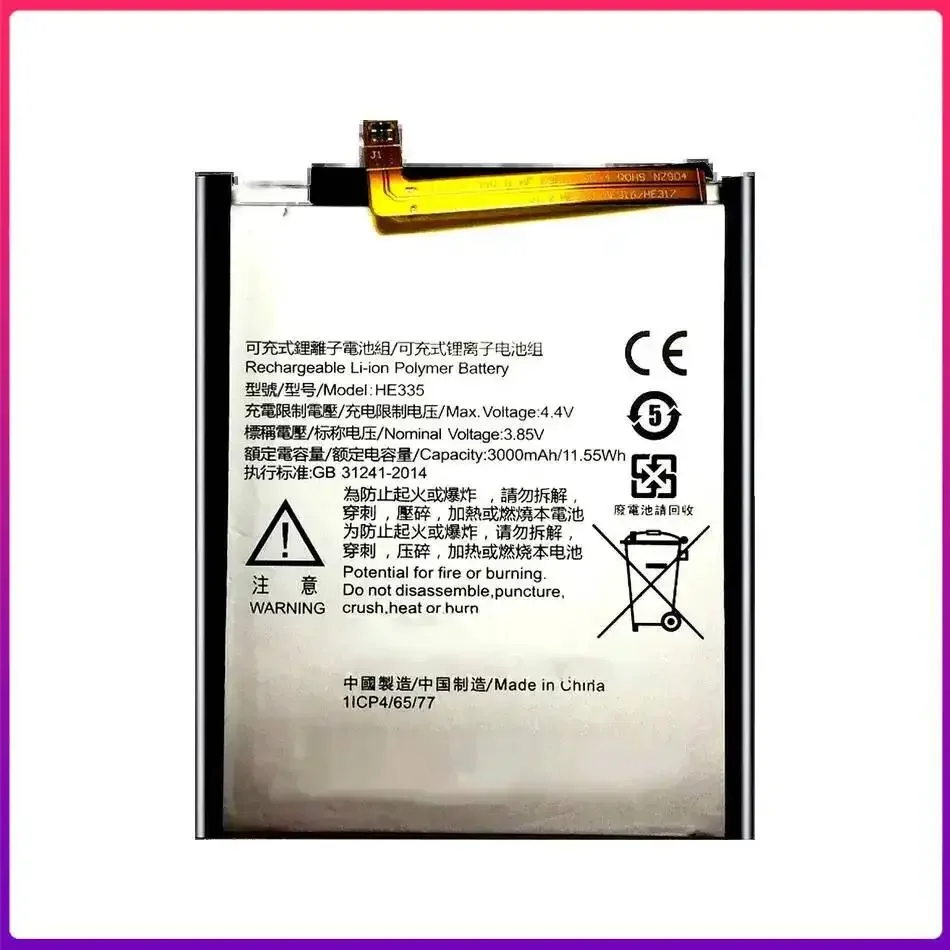 3000mAh Premium Replacement Mobile Phone Battery HE335 For Nokia 6 TA-1000 TA-1003 TA-1021 TA-1025 TA-1033 TA-1039