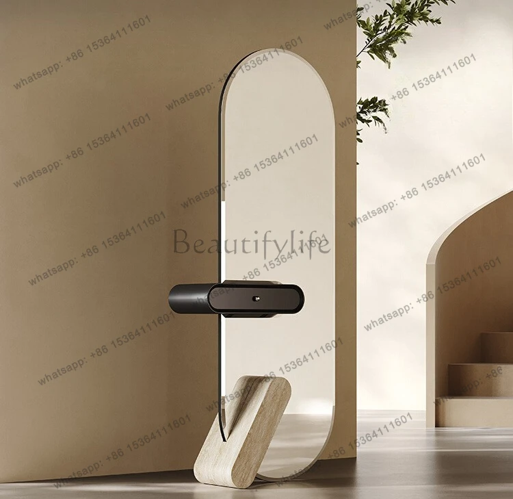 Italian light luxury design makeup mirror Nordic modern dressing cream style home advanced full body mirror