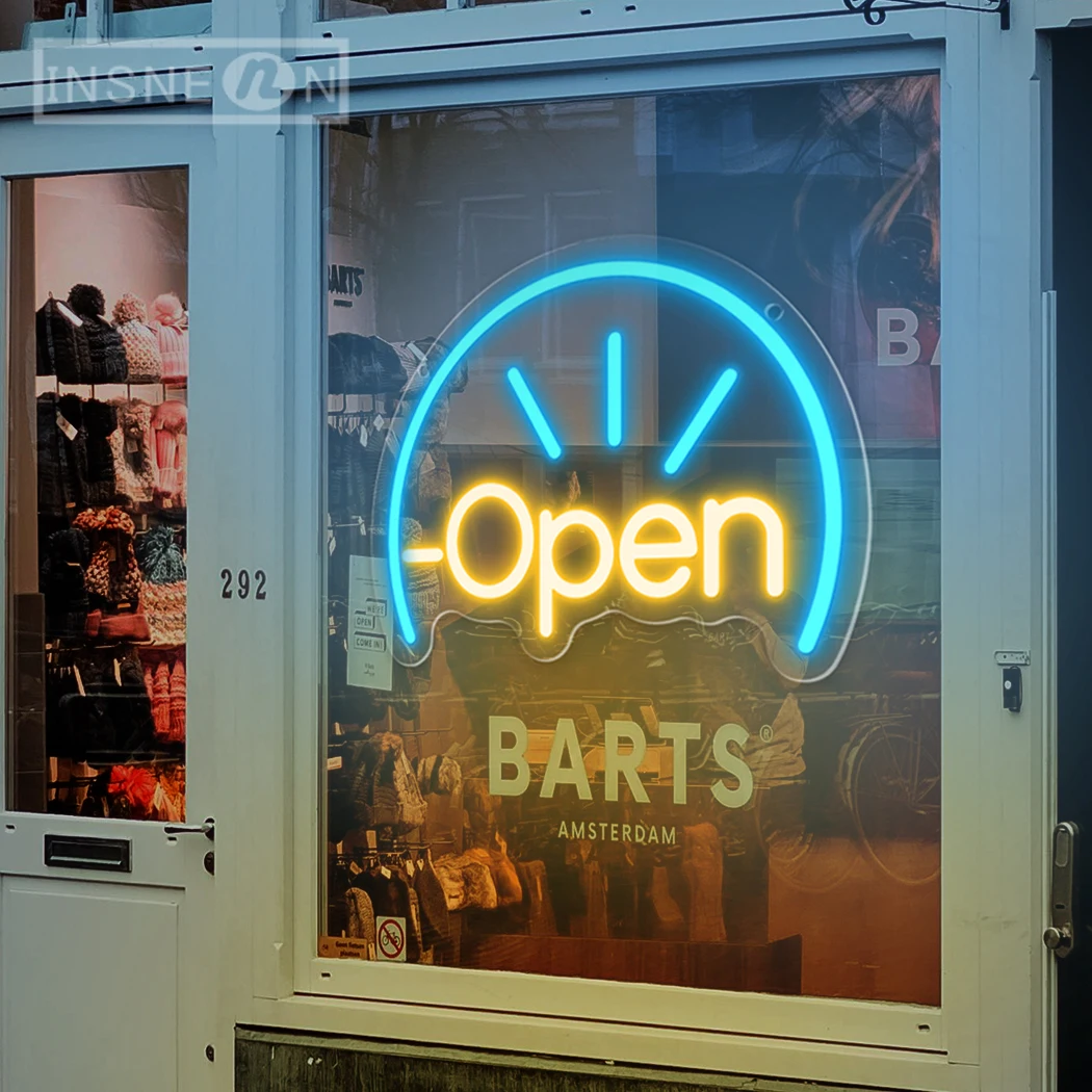 Open Neon Signs LED Light For Shop Bars Restaurant Cafe Nail Salons led luminous business signs store Window Wall Decor light