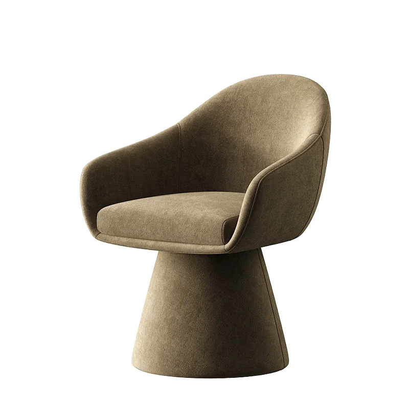 Simple  chairs, solid wood backs and fabrics for hotel and office