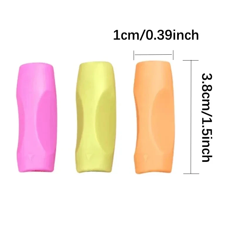 5pcs Ergonomic Pen Holder Corrector Set Adjustable Grip and Posture Correction for Beginners, Made of Durable Plastic