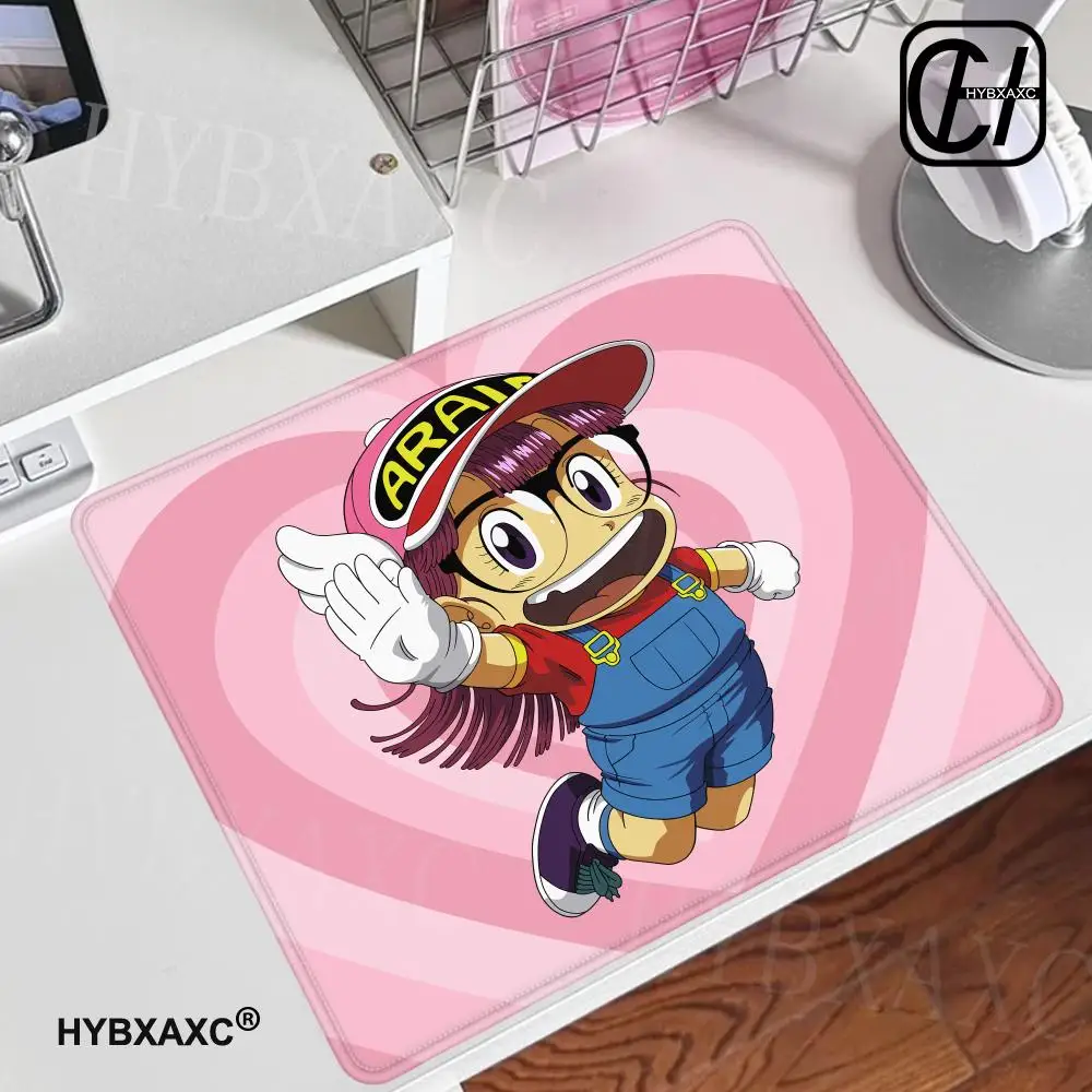 1pc Dr. Slump Anime Mousepad 40X45 Square Computer Accessories Office Game Table Mats Love Pink Heart Rubber Anti-slip Mousepad