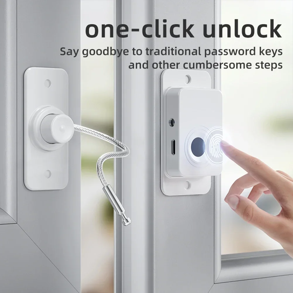 Fingerprint Lock Intelligent Door Window Fingerprint Lock Drawer Refrigerator Cabinet Lock Home Improvement Building Hardware
