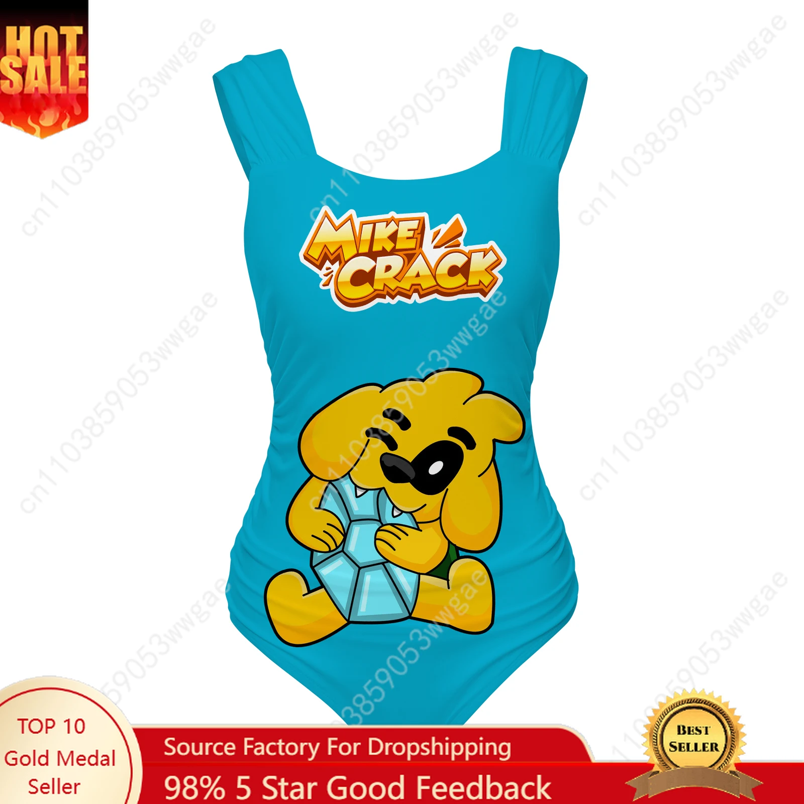 

Mikecrack One Piece Swimsuits Wide Strap Women Bathing Suit Personalized Swimwear Beach Sexy Bikini Cartoon Customized Beachwear