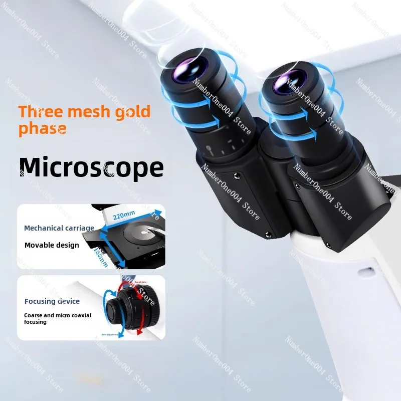 Microscope is an inverted metallographic microscope for industrial metals with spheroidization rate grain size structure