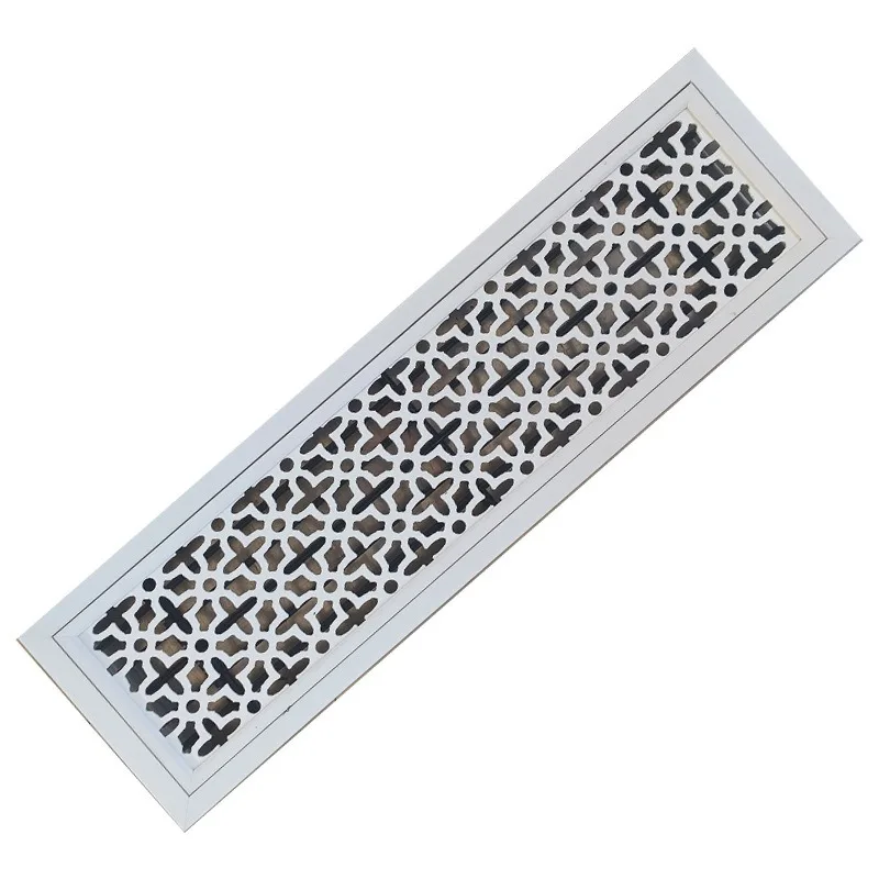 Customization Modern AC Vent Cover Decorative White Aluminum Air Vent Linear Slot Diffuser Register Grille for Ceiling
