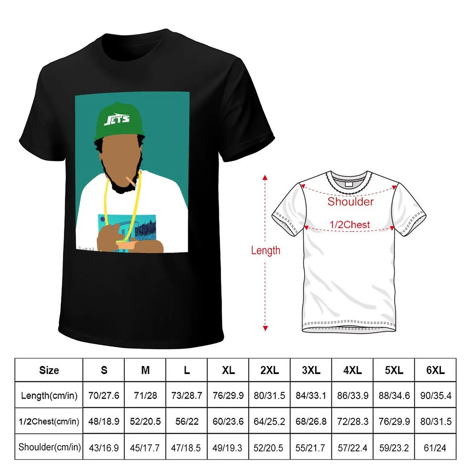 Curren$y T-Shirt anime clothes rapper graphic tees plus size clothes mens champion t shirts