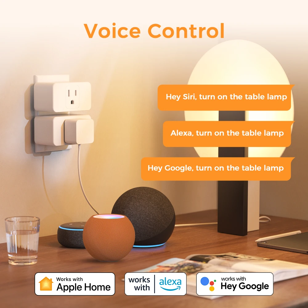 Refoss 15A HomeKit US  Smart Plug Mini WiFi Socket  App Remote Voice Control Plug Outlet Smart Life Support Alexa Google Home