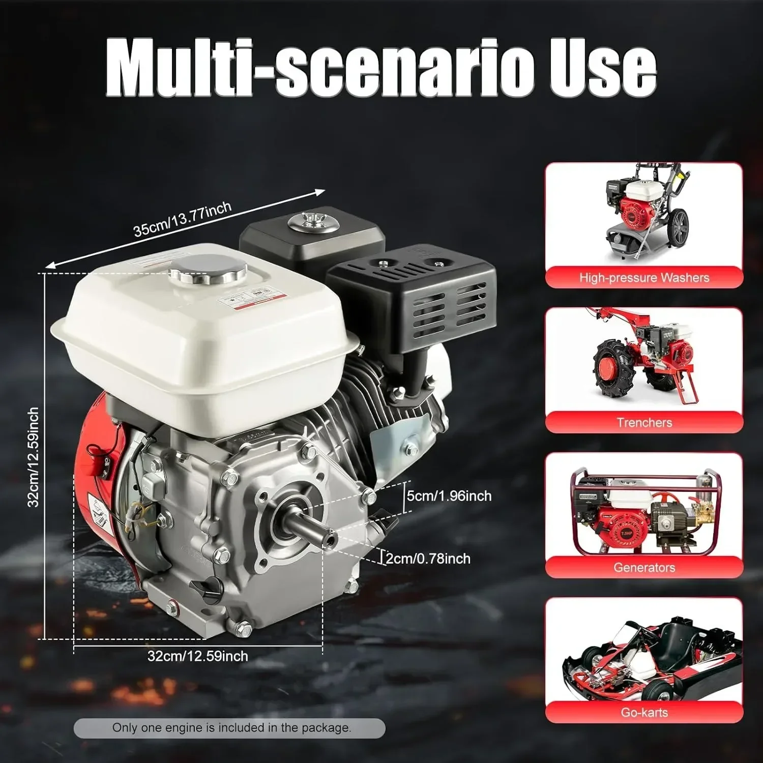 محرك بنزين رباعي الأشواط 7.5 حصان OHV محرك بنزين محرك اسطوانة واحدة محرك بنزين محرك دائرة المحرك