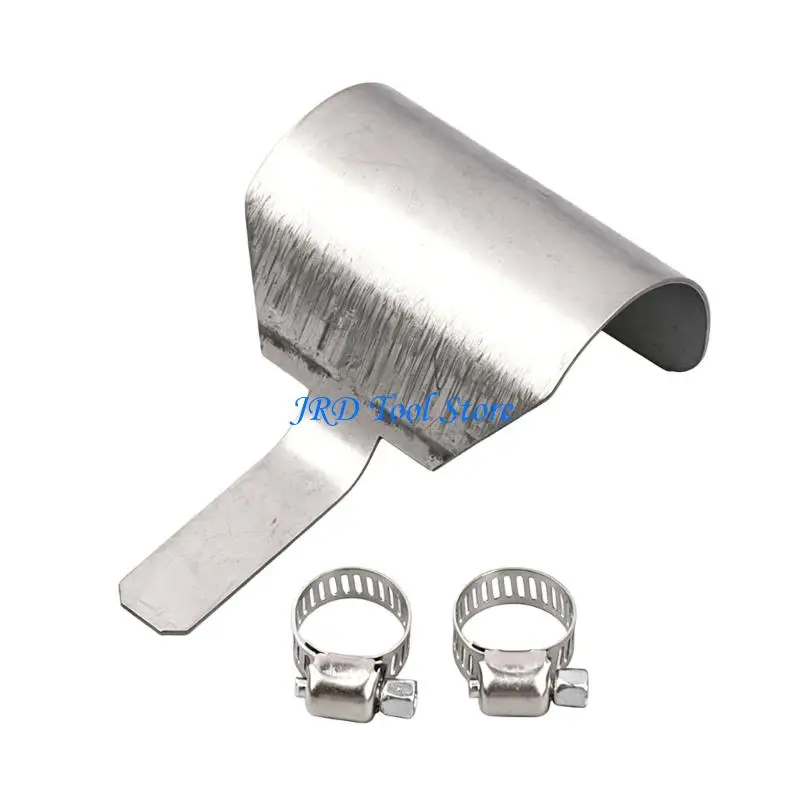 A2UD Industrial Premium Thickened Stainless Steel Welding Torch Cover Flame Guard Heat Resistant for Heavy Duty Use