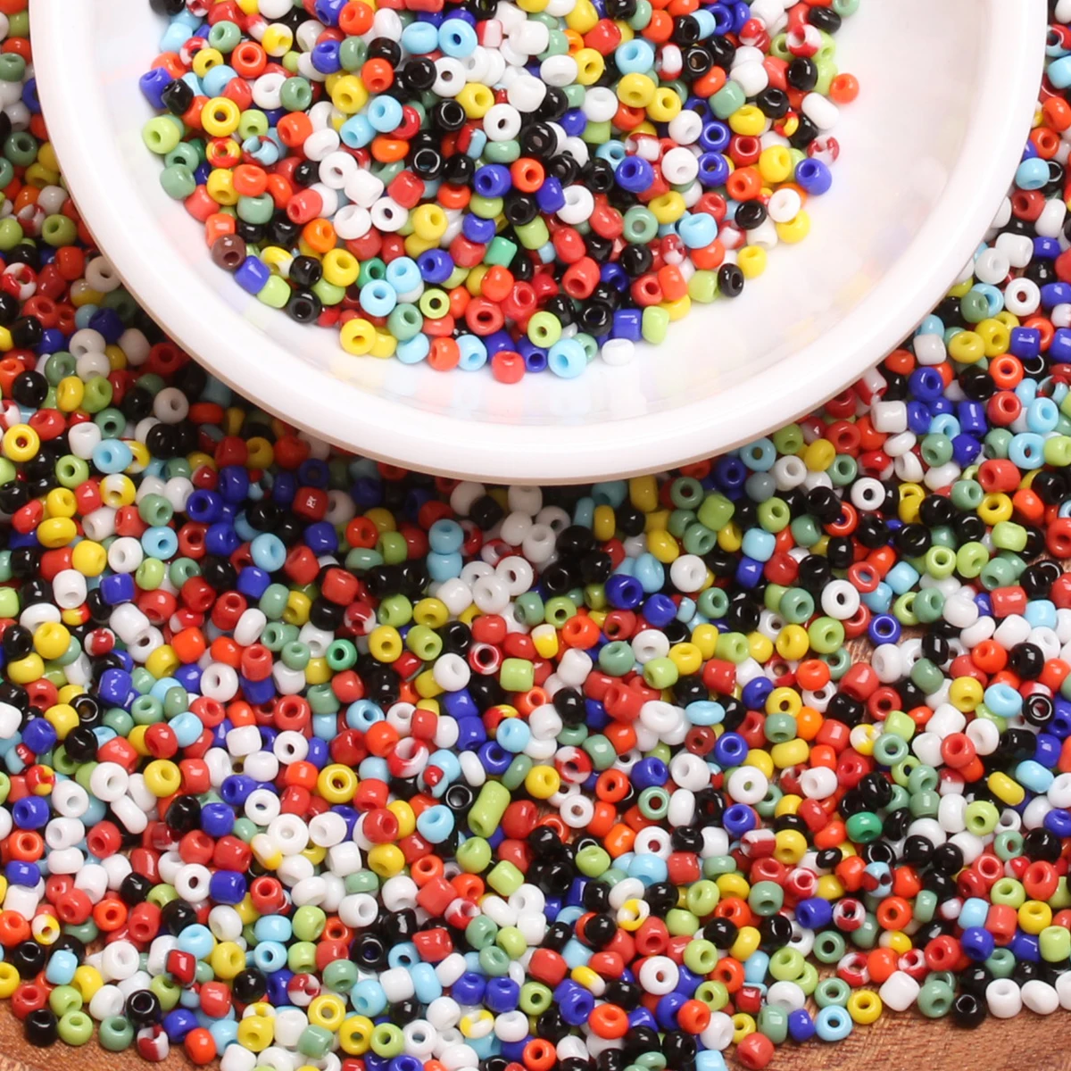 450g/pack 2mm/3mm/4mm Solid Color Uneven Glass Seed Beads DIY Handmade Making Materials Jewelry Accessories Wholesale