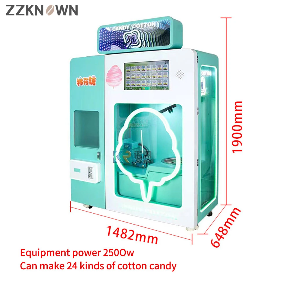 Factory Price Fully Automatic  Candy Vending Machine 65 Flowers Options Multi Flavors