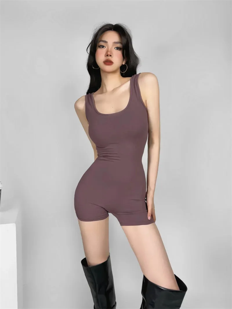 Women U Scroop Neck Fit Everybody  MID THIGH BODYSUIT Jumpsuit