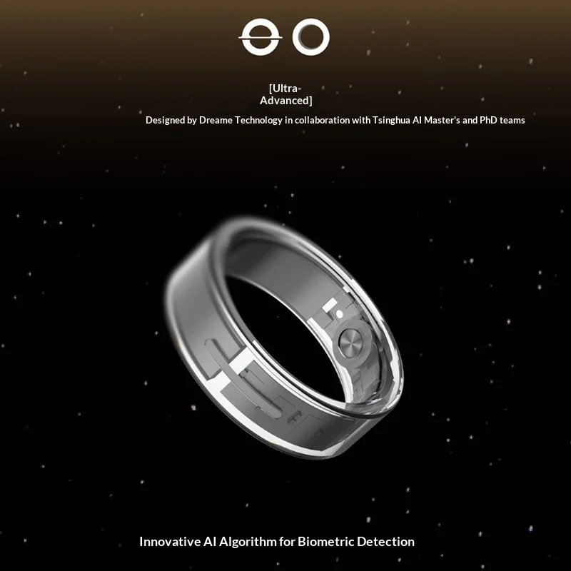 Dreame AI Smart Ring: Vibration Reminder, Heart Rate and Blood Oxygen Monitoring, Sleep Tracking, Air Gesture Interaction