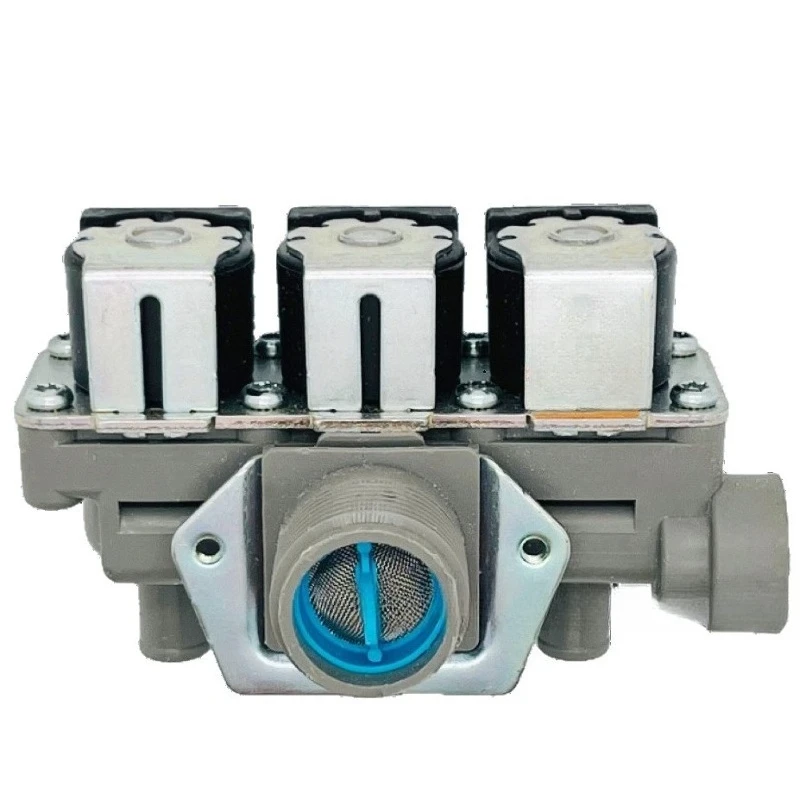 Triple Water Inlet Solenoid Valve Drum Washing Machine 3-Way Water Feed Valve Replacement Spare Part