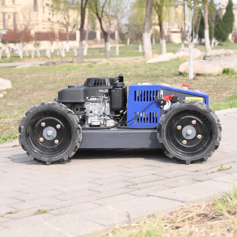 

Настраиваемая газонокосилка-робот на пульте управления с защитой от опрокидывания для стрижки травы на склонах, для садов, ферм и горных участков