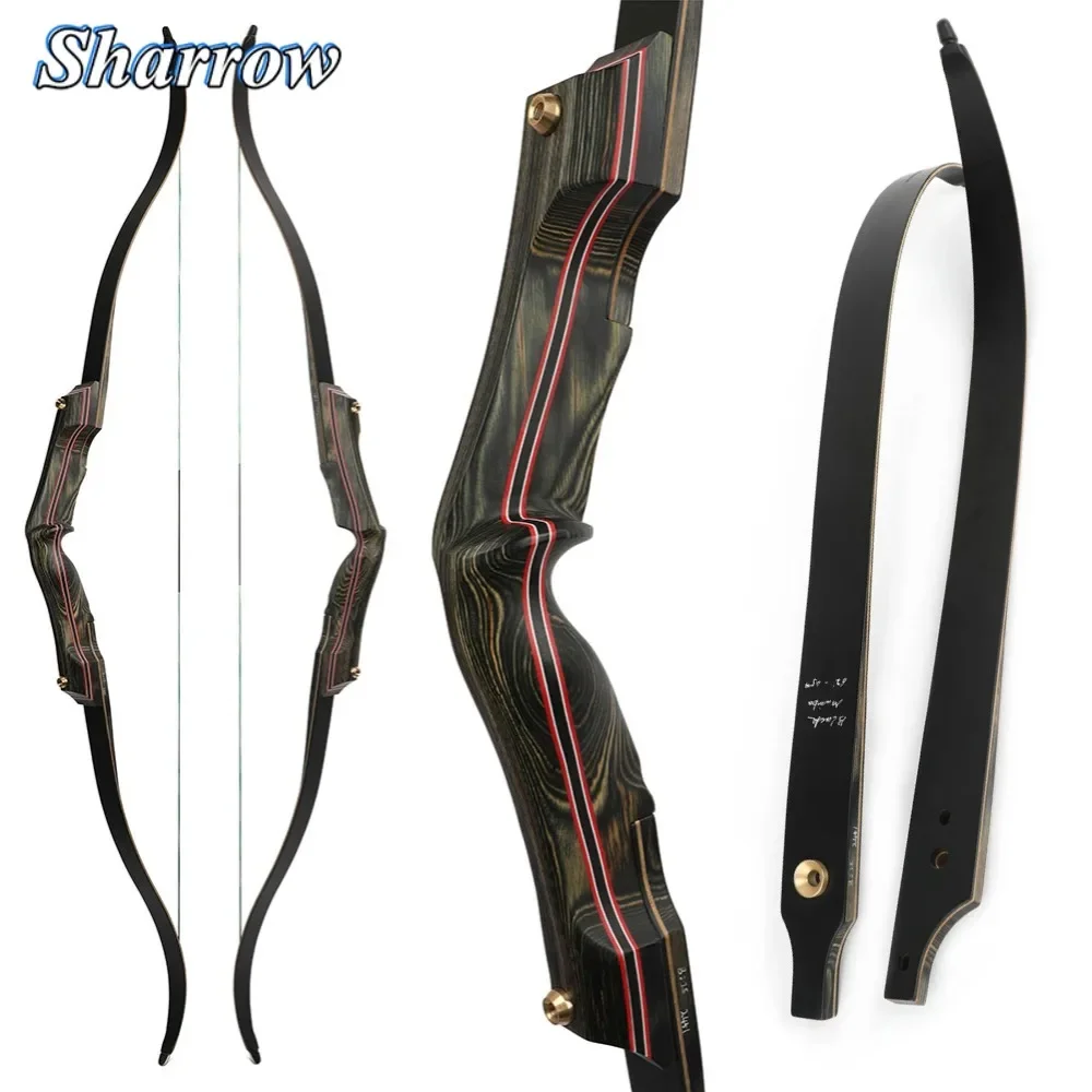 

62inch Takedown Recurve Bow 30-60lbs CNC Machined Archery American Takedown Split Hunting Bow,Right Hand Shooting Accessories