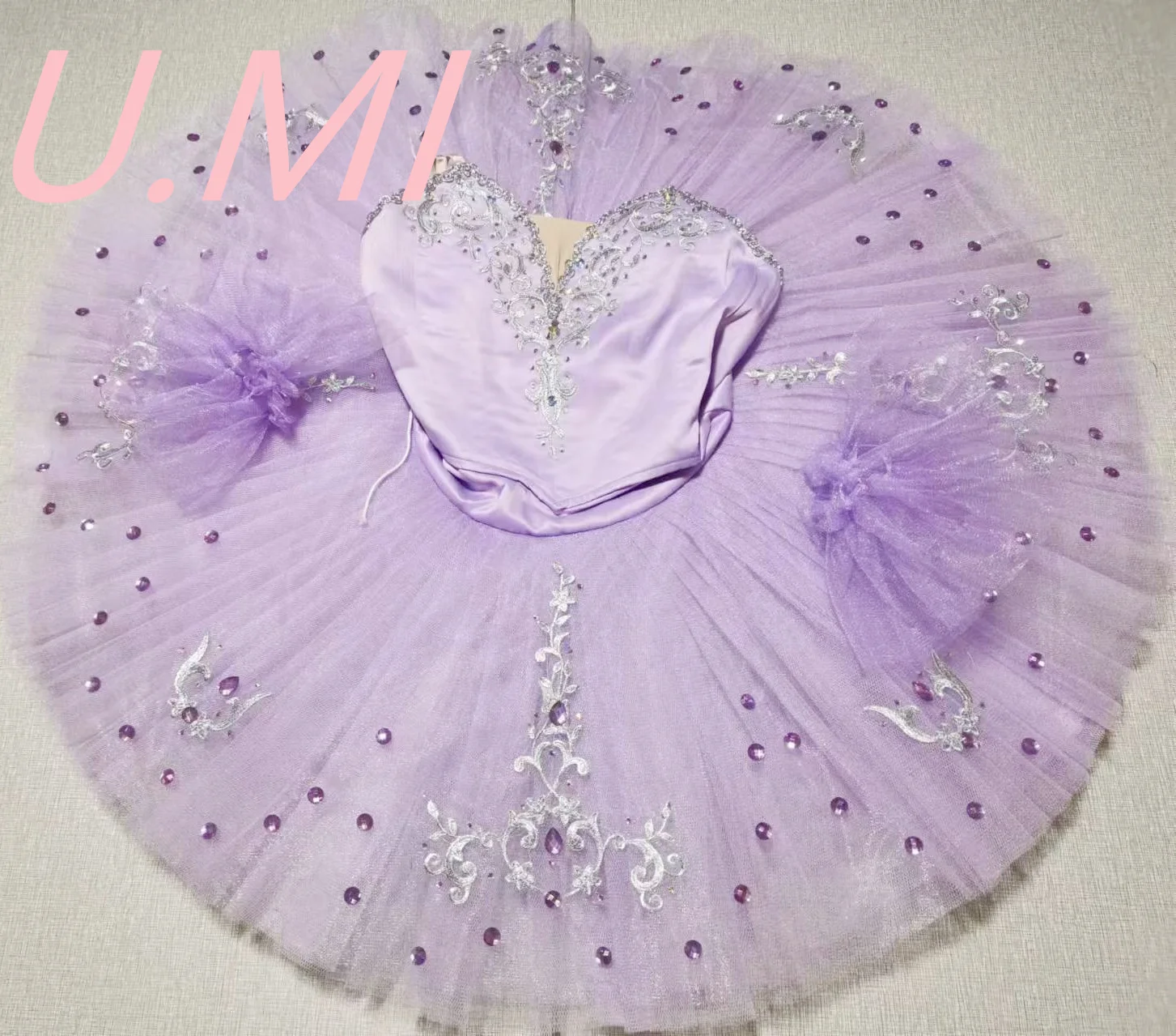 

Professional performance purple Sleeping Beauty Gentle fairy match dress custom