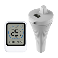 Digital Swimming Pool Thermometer Outdoor Floating Wireless Pool Temperature Monitor High-Precision For Swimming Pool Bathrooms