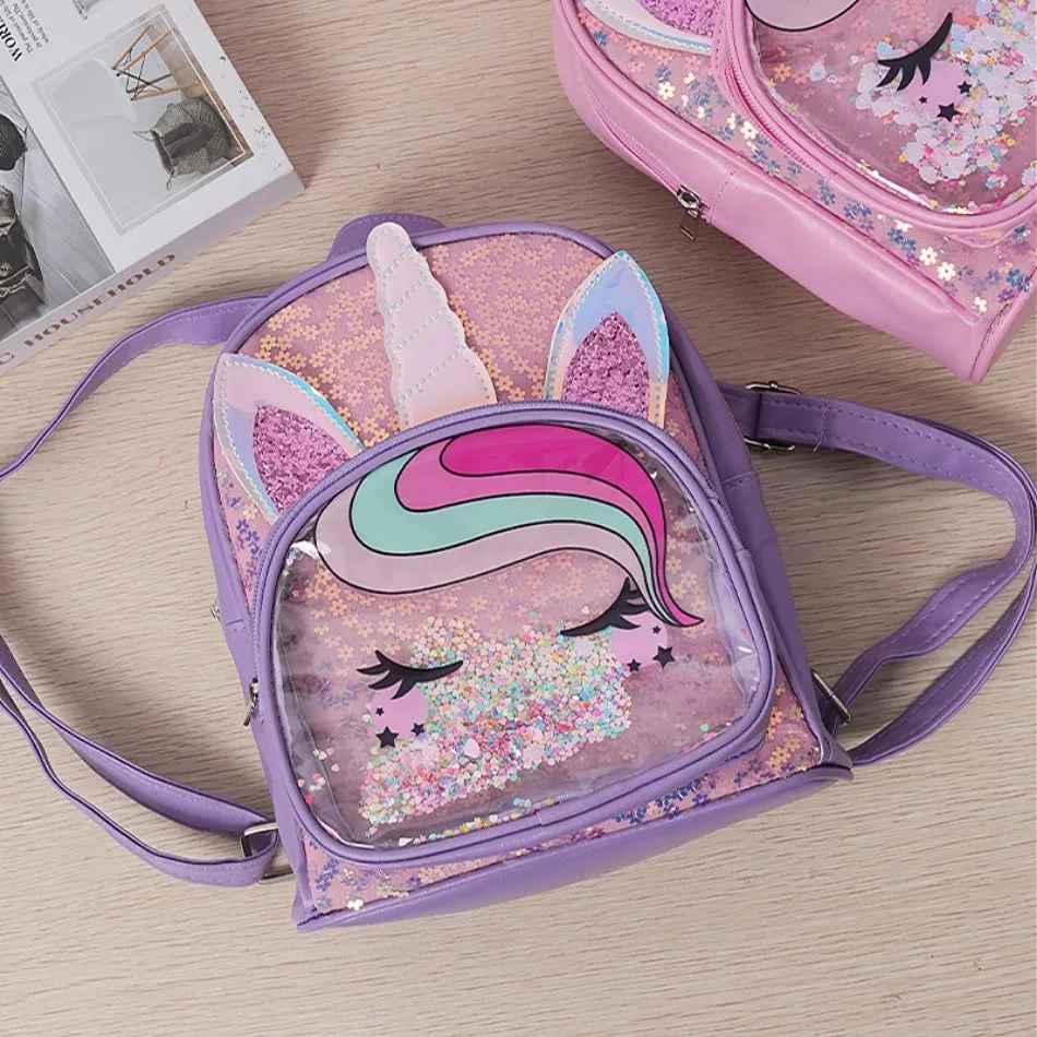 Baby Back to School Bag Cartoon Cute Unicorn Mini Backpack Personalized Name Kindergarten School Bag Custom Baby Gift Backpacks