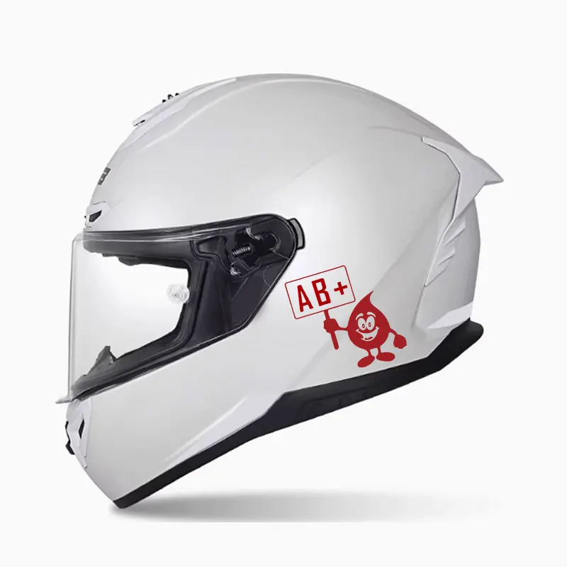 Universal Blood Type Decor Sticker Waterproof Vinyl Decal Fit Motorcycle Fairing Helmet Car Electric Scooter Panel view 4