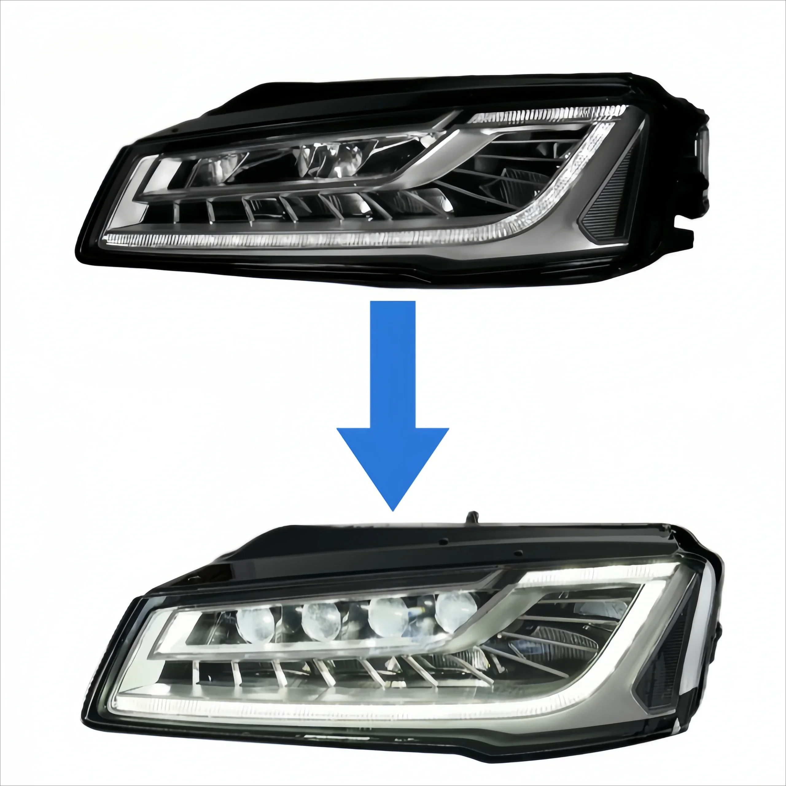 

Factory direct sales-For Au Upgrading AUD Matrix lens style headlamp-Low Upgrading High. Direct plug-in