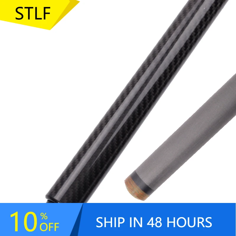 STLFFor Snowwing المهنية 12.9 مللي متر ألياف الكربون تجمع جديلة عصا الفولاذ المقاوم للصدأ المشتركة لكسر البلياردو