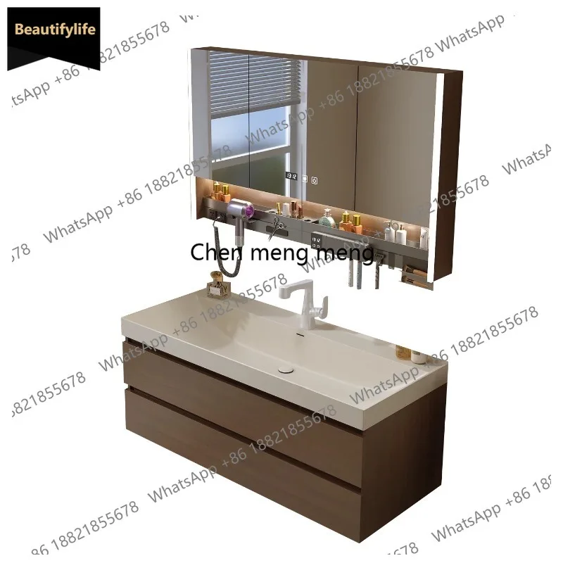 

A139 Простая комбинированная тумба для ванной с расширенным пространством, умный умывальник для ванной комнаты