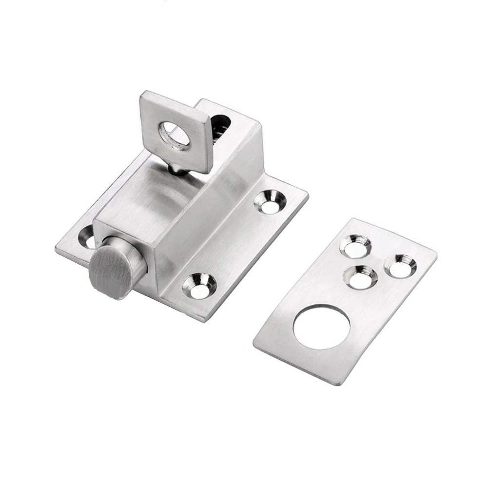 Chiusura automatica per porta con chiusura automatica in acciaio inossidabile, sicura e sicura, adatta per porte, armadi, corridoio, WC, cucina