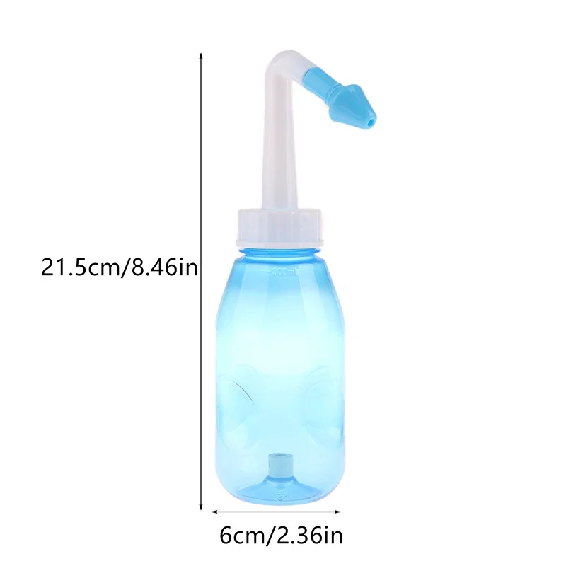 Pot de lavage du nez Portable de 300ml, pour adultes et enfants, nettoyeur de nez, irrigateurs nasaux, système de rinçage Nasal