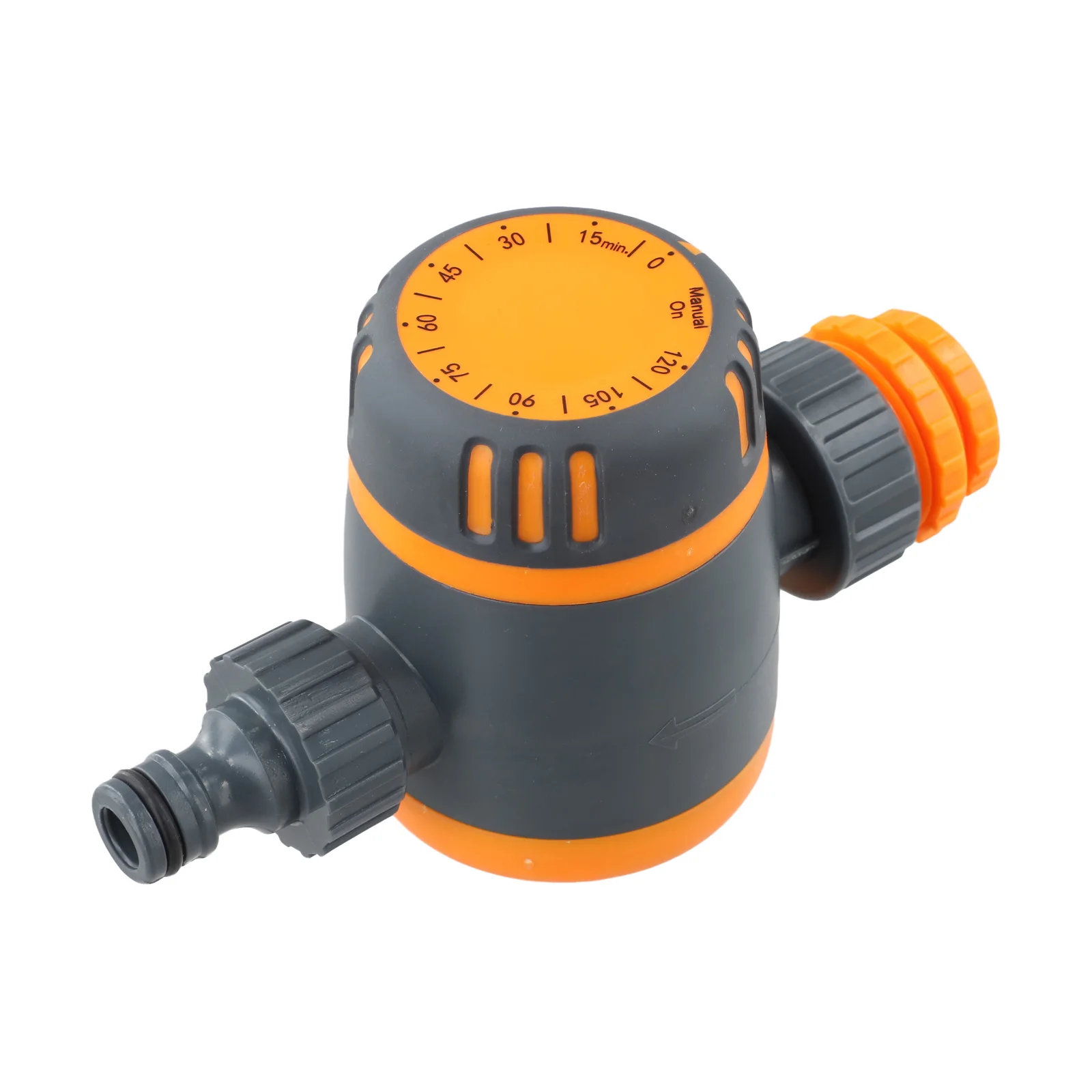 Knob-Actuated Garden Watering Device for Hose-Based Irrigation Systems Manual Operation Only 0-120 Minute Adjustment