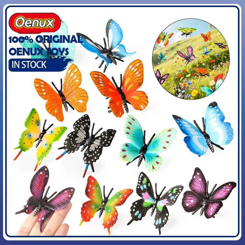 

Oenux Original Moths Butterfly Model Insect Swallowtail Butterfly PVC Collection Wild Animal Collection Ornament