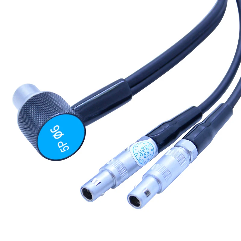 Xin Tester Ultrasonic thickness gauge Probe cable transducer diameter 10mm/5MHz 6mm/5MHz original Probe