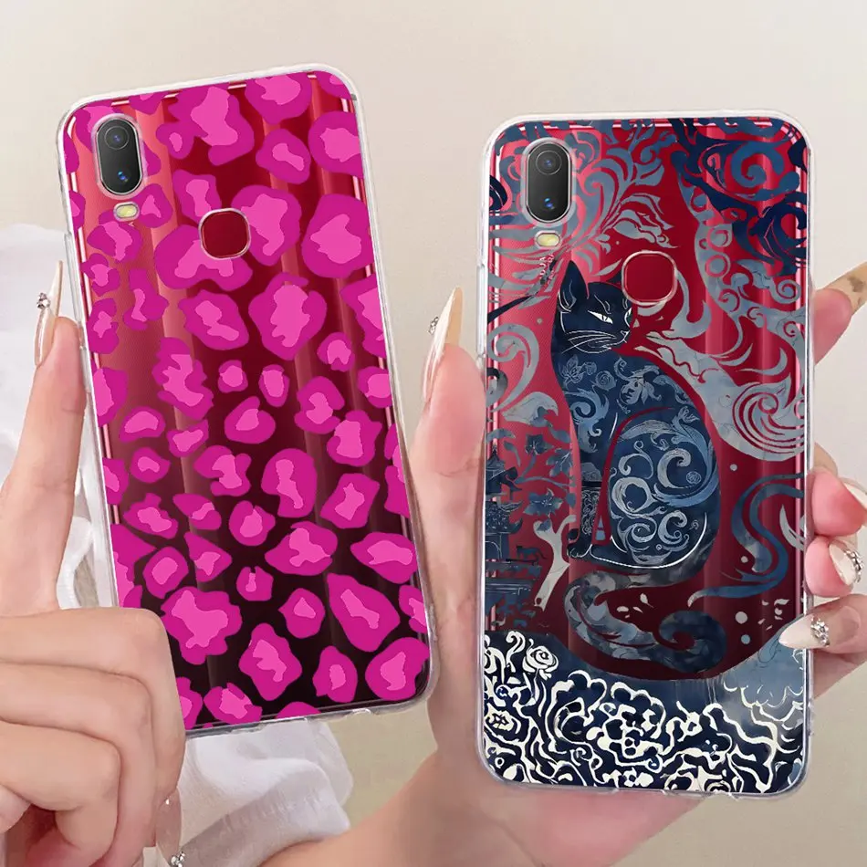 ل Vivo Y11 Y12i 1906 1906_20 Ins جديد أسلوب بسيط جراب هاتف ل Vivo 1906 Y11 (2019) شفافة بولي TPU لينة سيليكون حالات