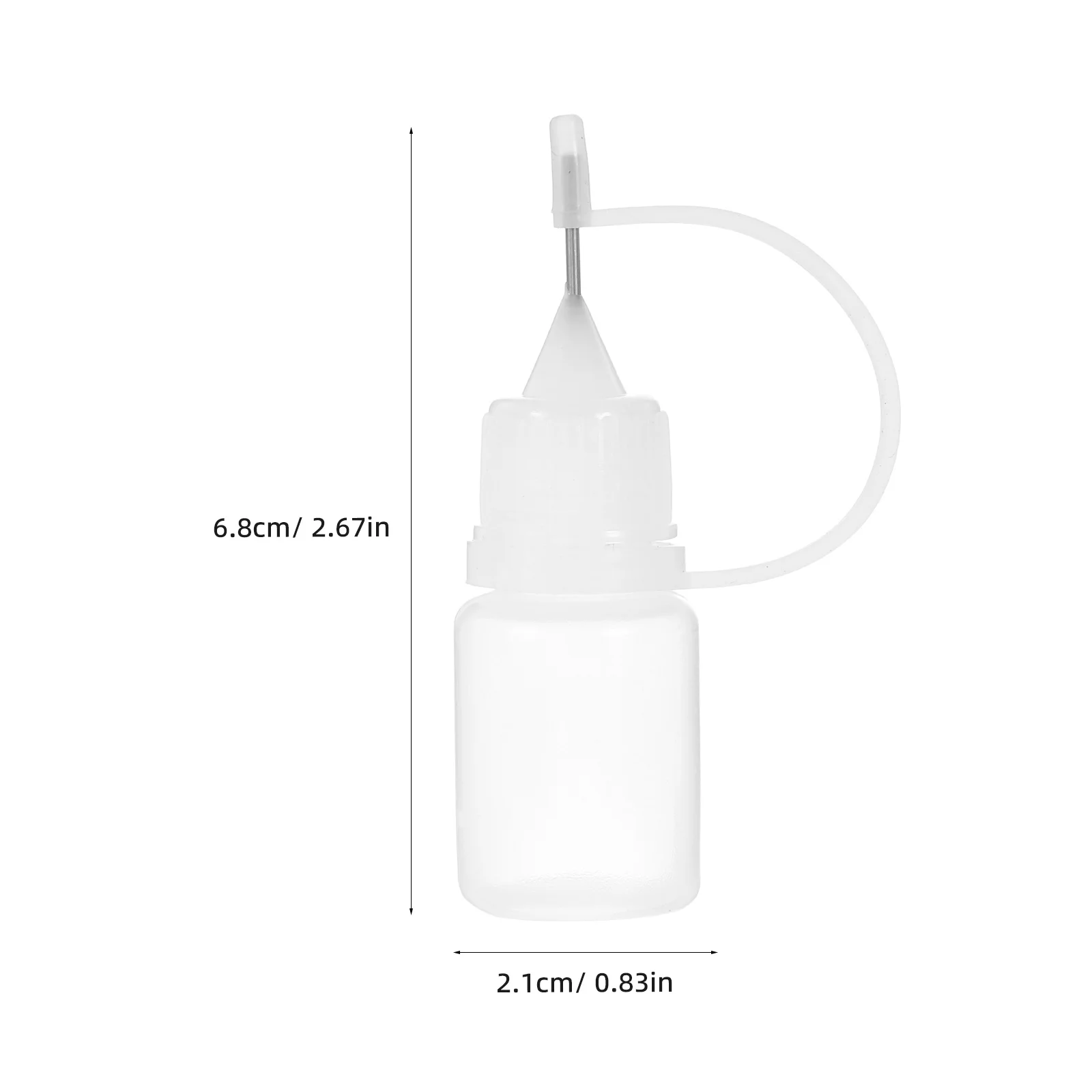 30 bottiglie da spremere ricaricabili applicatore di precisione a punta fine piccole bottiglie di vernice per colla a olio a prova di perdite portatili