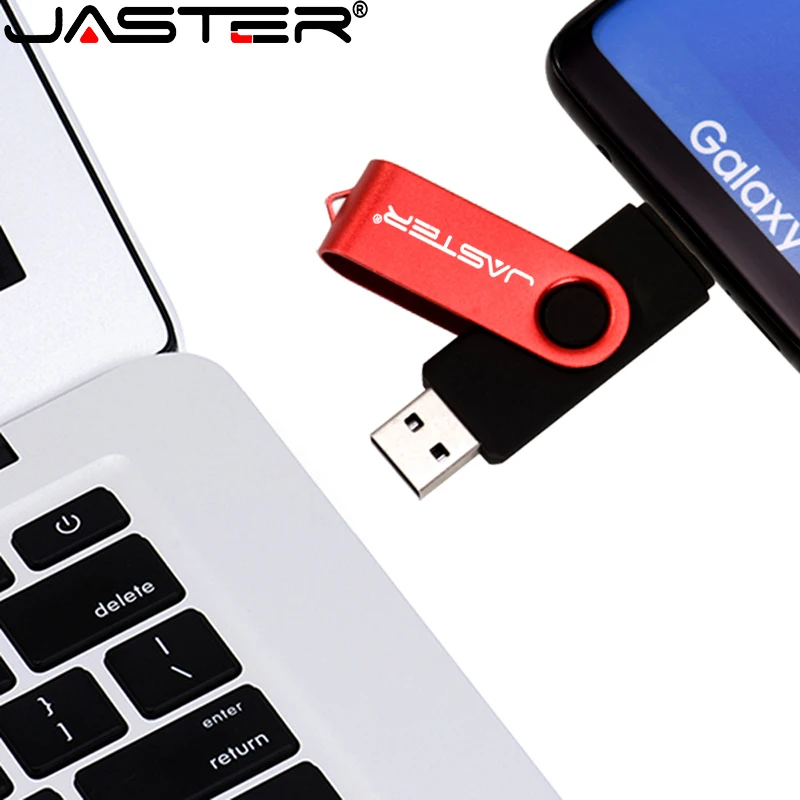 

Custom Made OTG USB Flash Drive 256GB Mobile Phone Pen drives 128GB Rotatable Plastic Memory 64GB Stick External Storage U Disk