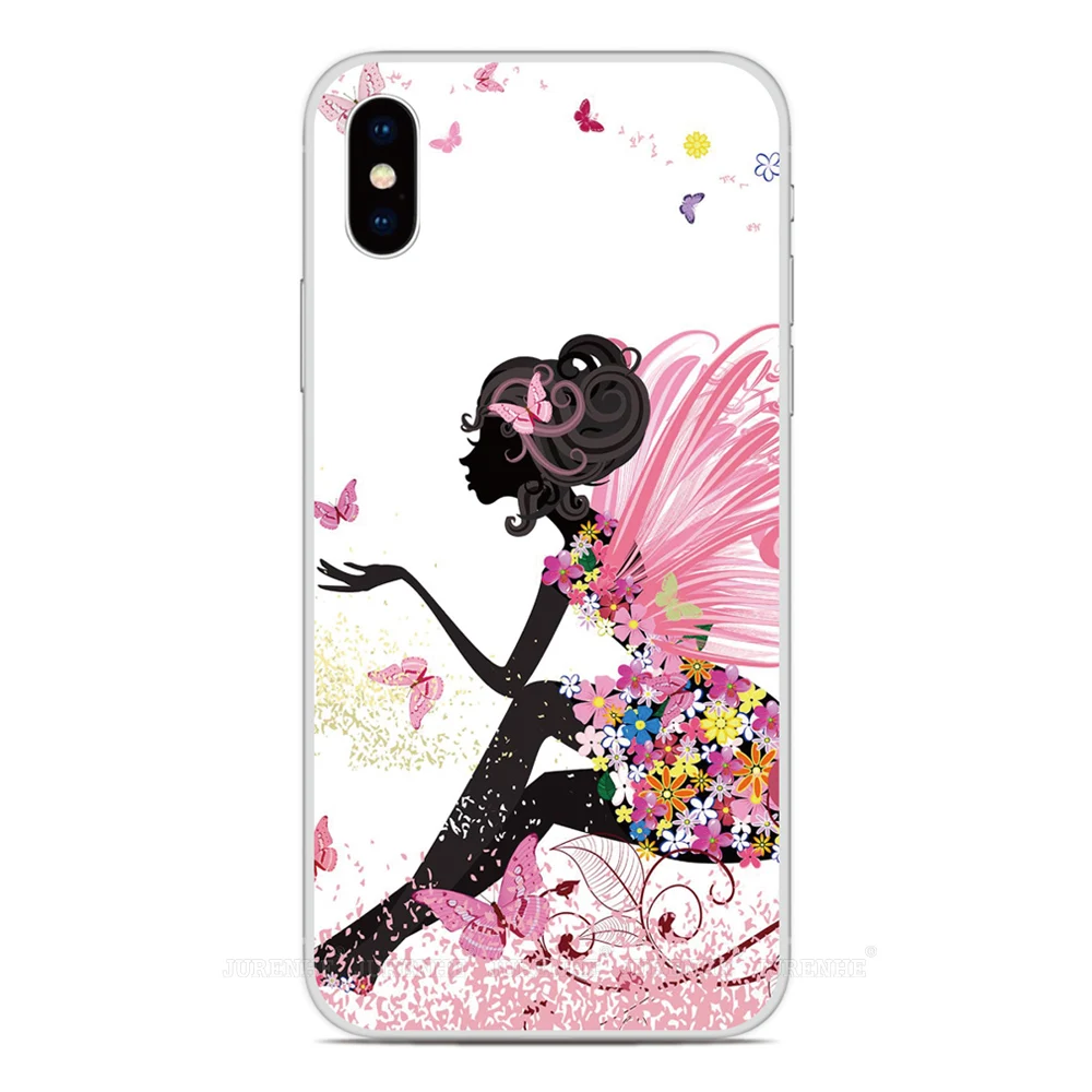 Butterfly Fairy Cover For LG Wing Velvet K22 K61 K62 K50 K51 K52 K40 Q6 Q7 Stylo 5 6 G8s G8X G6 G7 G8 V50 V60 ThinQ Phone Case