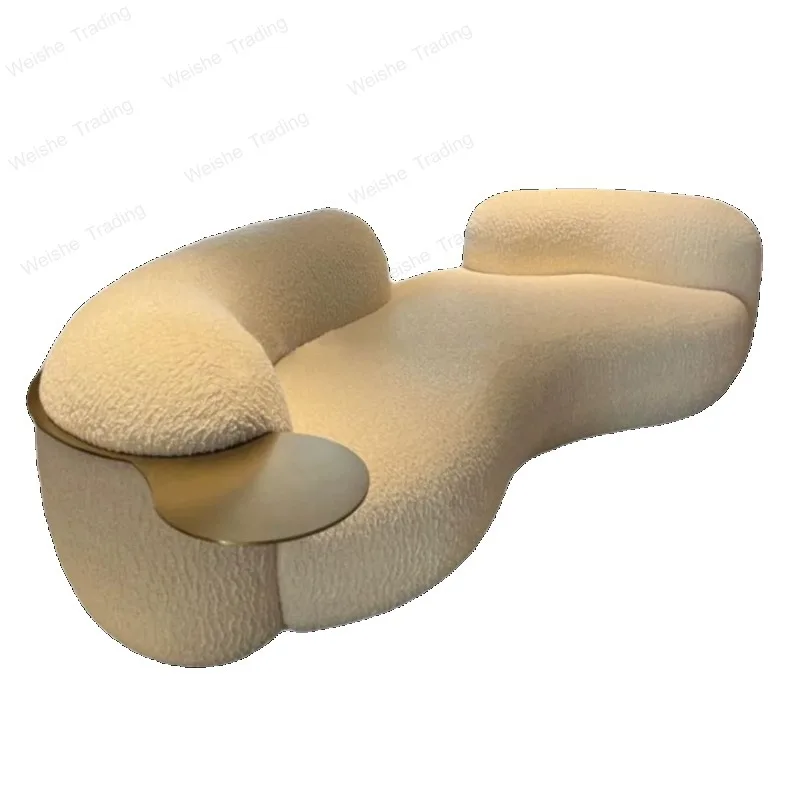 Velvet Girly Living Room Sofas Aesthetic Modern Curved Puffs Lazy Sofa Cloud Sleeper Luxury Bauhaus Muebles Para Hogar Furniture