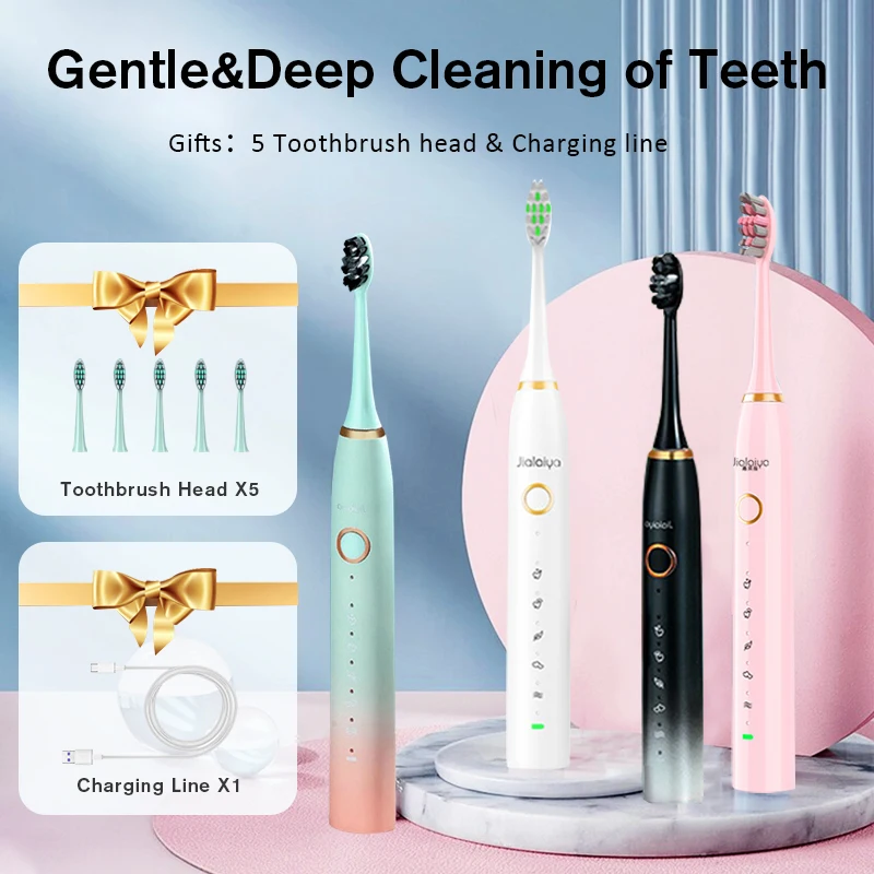 Electric Toothbrush Charging Teeth Whitening Dental Oral Care Tooth Brush Rechargeable Ultrasonic Whitener  Men Women Teethbrush