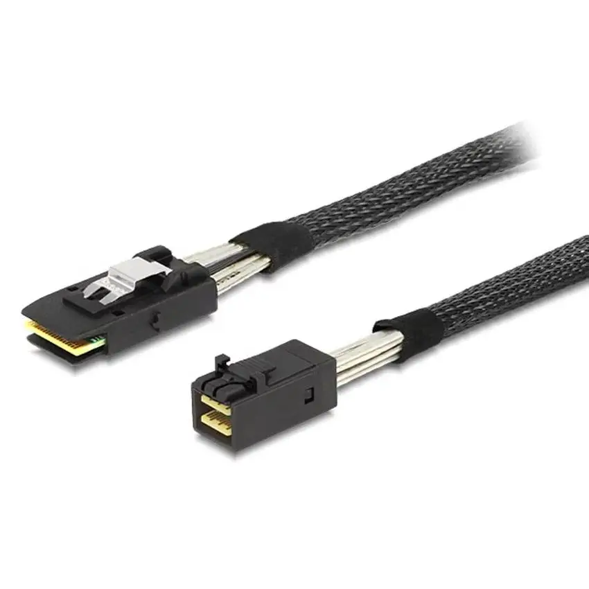 MINI SAS 8643 To SFF 8087 HD Server Storage Array Data Cable 45cm 80cm Mini SAS HD SFF-8643 Data Server Hard Disk Raid Cable