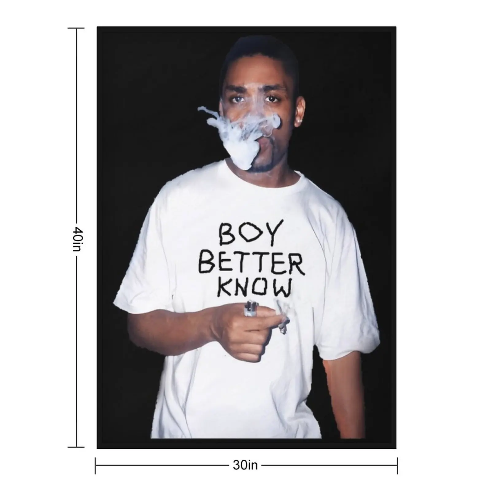 Wiley aka Eskiboy - bbk Tee رمي بطانية هدية شخصية خمر منقوشة على الأريكة البطانيات لبطانيات السرير